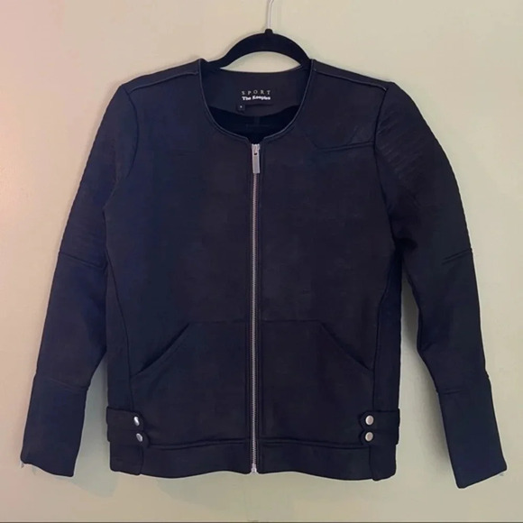 The Kooples Sport Leather Effect Moto Jacket S - Picture 2 of 11